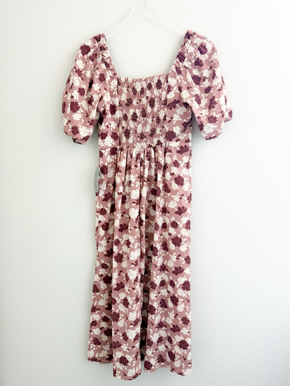 Lush Rose Pink Floral Midi Dress - Picture 3 of 7